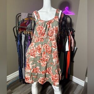 Maurice’s Floral Ruched Mini Dress